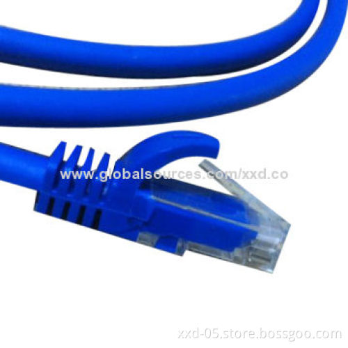 UTP Cat5e Patch Cable with 24AWG Bare Copper Conductor, Various Colors AvailableNew